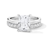 Thumbnail Image 1 of 2 CT.T.W. Radiant-Cut Certified Lab-Grown Diamond Bridal Set in 14K White Gold (F/VS2)