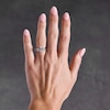 Thumbnail Image 2 of 2 CT.T.W. Radiant-Cut Certified Lab-Grown Diamond Bridal Set in 14K White Gold (F/VS2)