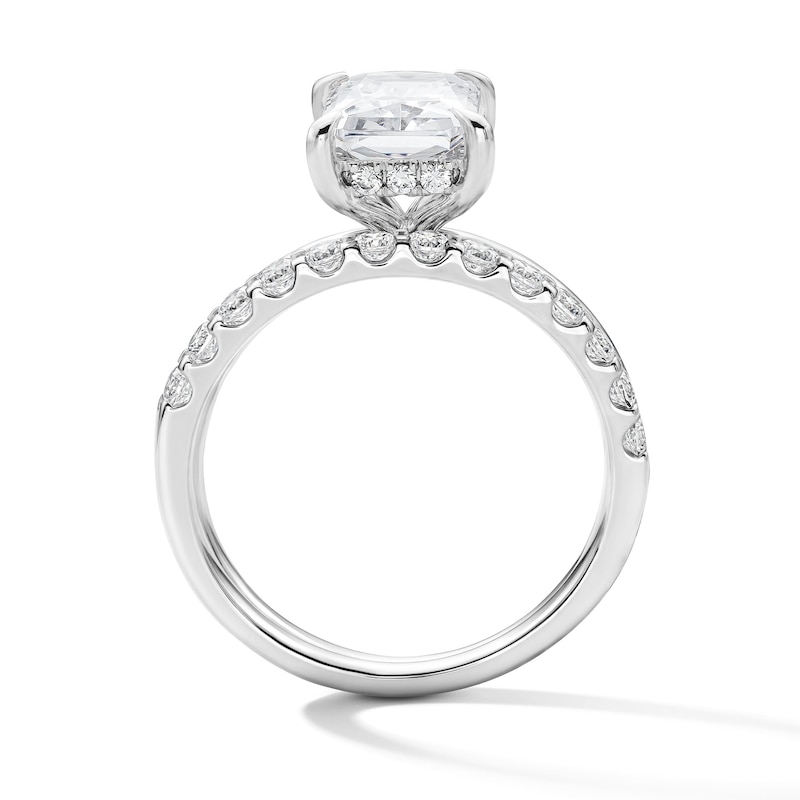 Main Image 3 of 2 CT.T.W. Radiant-Cut Certified Lab-Grown Diamond Bridal Set in 14K White Gold (F/VS2)
