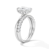 Thumbnail Image 5 of 2 CT.T.W. Radiant-Cut Certified Lab-Grown Diamond Bridal Set in 14K White Gold (F/VS2)