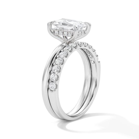 2 Ct.t.w. Radiant-Cut Certified Lab-Grown Diamond Bridal Set in 14K White Gold (F/Vs2)