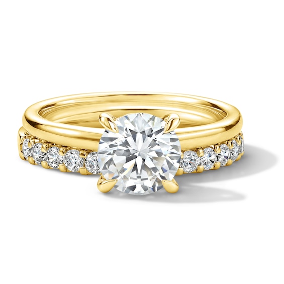 2 CT. T.w. Certified Lab-Grown Diamond Bridal Set in 14K Yellow Gold (F/Vs2)