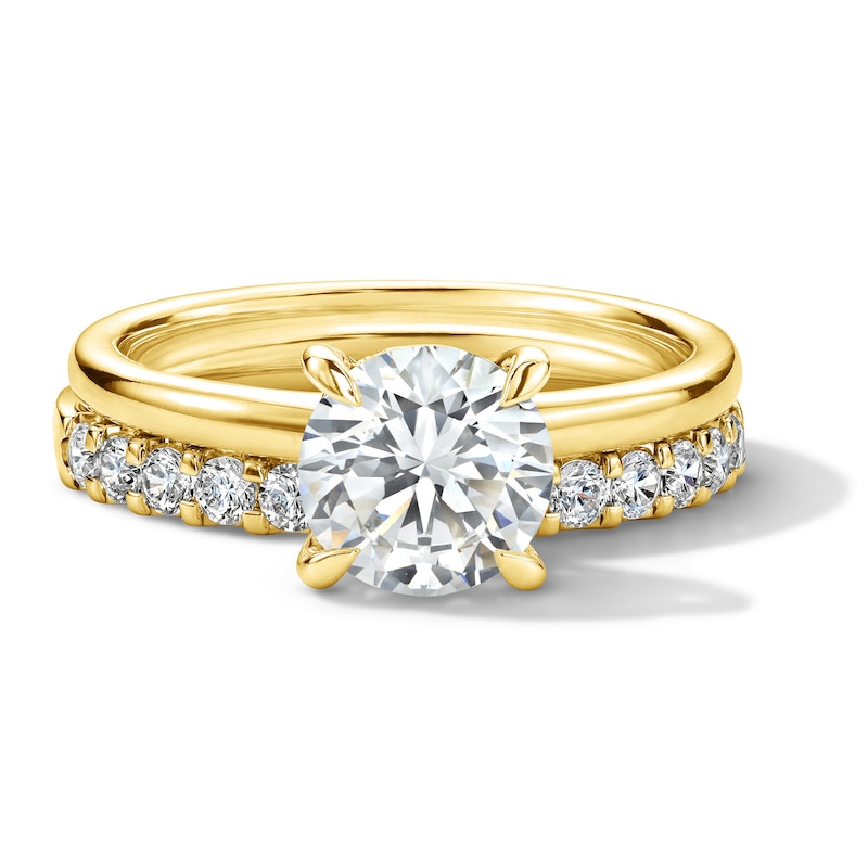 Main Image 1 of 2 CT. T.W. Certified Lab-Grown Diamond Bridal Set in 14K Yellow Gold (F/VS2)