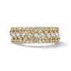 Thumbnail Image 1 of 1-1/4 CT. T.W. Marquise-Cut Certified Lab-Grown Diamond Multi-Row Anniversary Band in 14K Gold (F/VS2)