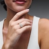 Thumbnail Image 2 of 1-1/4 CT. T.W. Marquise-Cut Certified Lab-Grown Diamond Multi-Row Anniversary Band in 14K Gold (F/VS2)