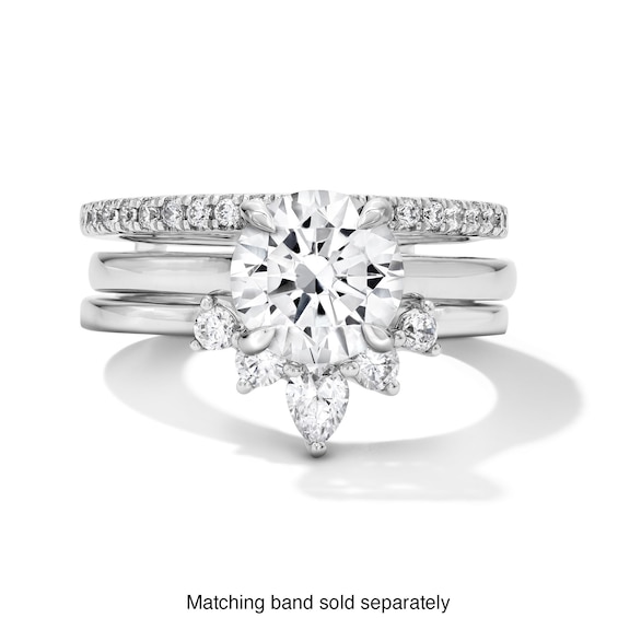 1/2 CT. T.w. Pear-Shaped Lab-Grown Diamond Solitaire Enhancer Ring in 14K White Gold (F/Vs2)