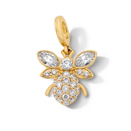 5/8 CT. T.W. Certified Lab-Grown Diamond Bee Necklace Charm in 10K Gold (F/VS2)