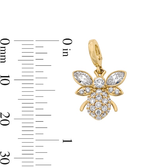 5/8 CT. T.w. Certified Lab-Grown Diamond Bee Necklace Charm in 10K Gold (F/Vs2)