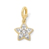 Thumbnail Image 1 of 5/8 CT. T.W. Certified Lab-Grown Diamond Star Necklace Charm in 10K Gold (F/VS2)