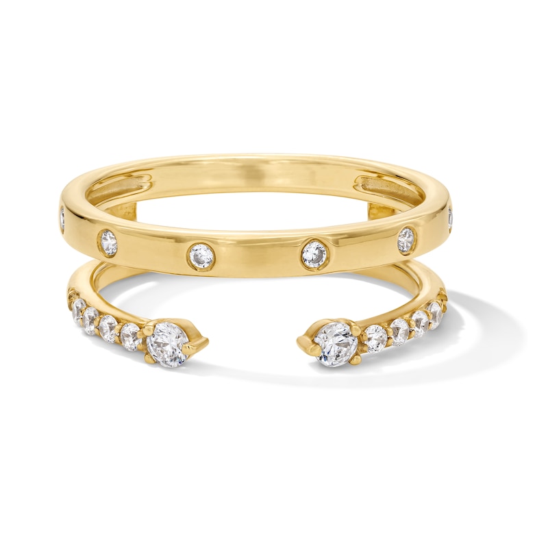 Main Image 1 of 1/4 CT.T.W. Lab-Grown Diamond Solitaire Enhancer Ring in 14K Gold (F/VS2)