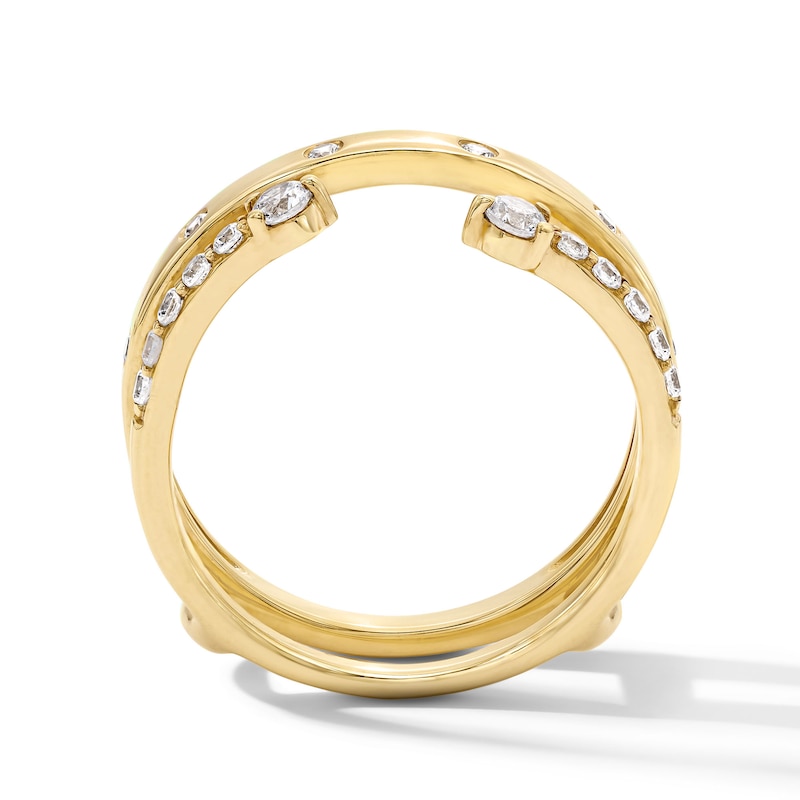 Main Image 3 of 1/4 CT.T.W. Lab-Grown Diamond Solitaire Enhancer Ring in 14K Gold (F/VS2)
