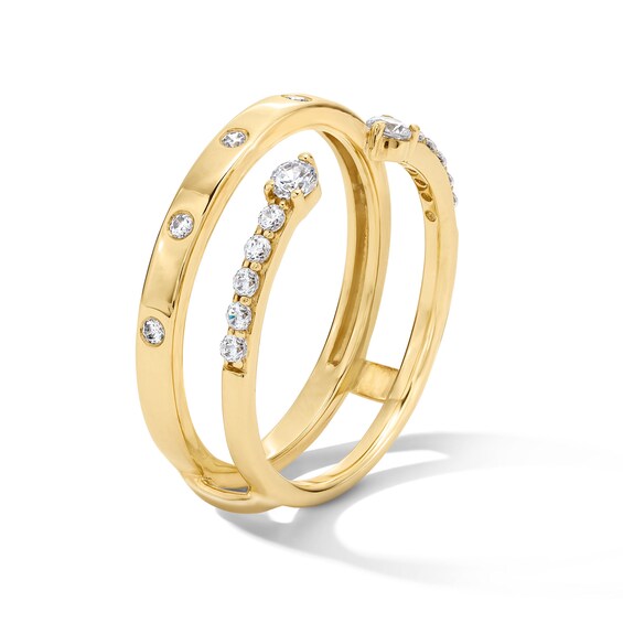 1/4 Ct.t.w. Lab-Grown Diamond Solitaire Enhancer Ring in 14K Gold (F/Vs2)