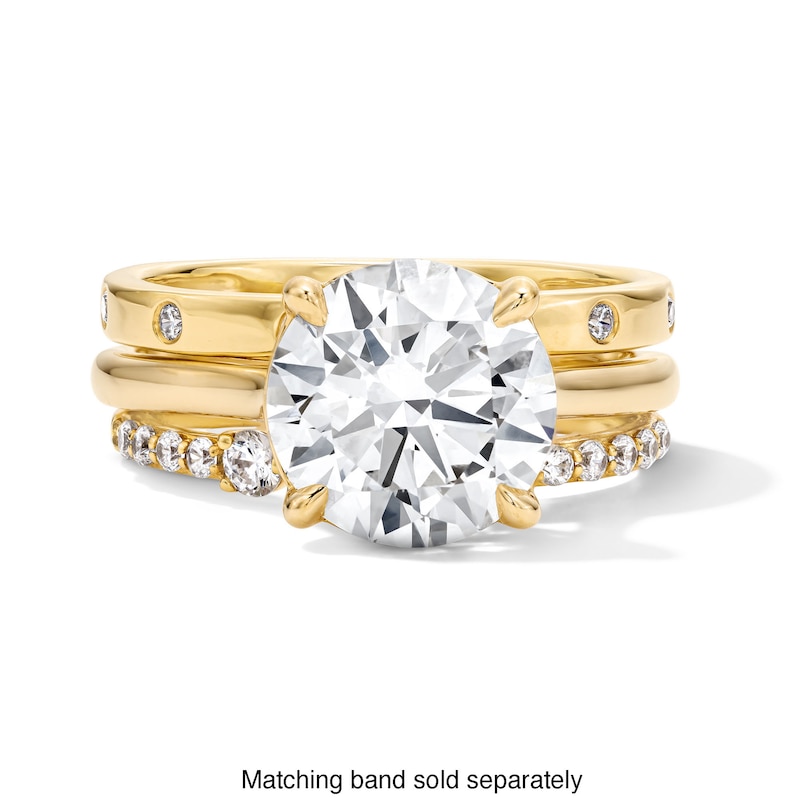 Main Image 7 of 1/4 CT.T.W. Lab-Grown Diamond Solitaire Enhancer Ring in 14K Gold (F/VS2)