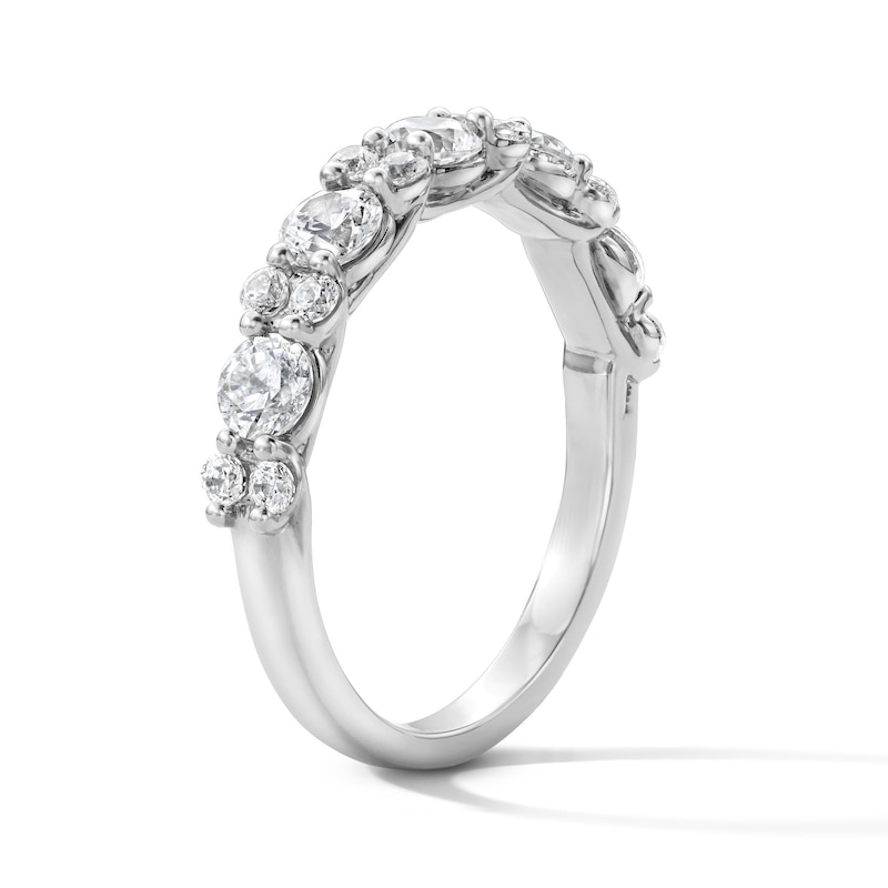 Main Image 2 of 1 CT. T.W. Certified Lab-Grown Diamond Anniversary Band in 14K White Gold (F/VS2)