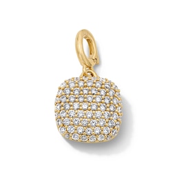 5/8 CT. T.W. Certified Lab-Grown Multi-Diamond Cushion-Shaped Necklace Charm in 10K Gold (F/VS2)