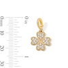 Thumbnail Image 2 of 1/4 CT. T.W. Certified Lab-Grown Diamond Clover Necklace Charm in 10K Gold