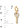 Thumbnail Image 3 of 1/5 CT. T.W. Certified Lab-Grown Diamond Key Necklace Charm in 10K Gold (F/VS2)