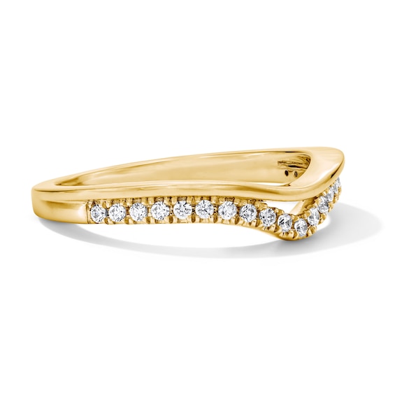 1/6 CT. T.w. Lab-Grown Diamond Chevron Anniversary Band in 14K Gold (F/Vs2)