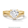 Thumbnail Image 8 of 1/6 CT. T.W. Lab-Grown Diamond Chevron Anniversary Band in 14K Gold (F/VS2)