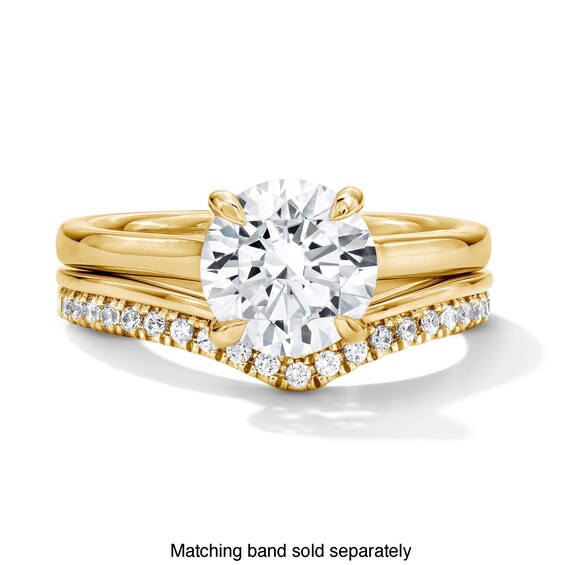 1/6 CT. T.w. Lab-Grown Diamond Chevron Anniversary Band in 14K Gold (F/Vs2)