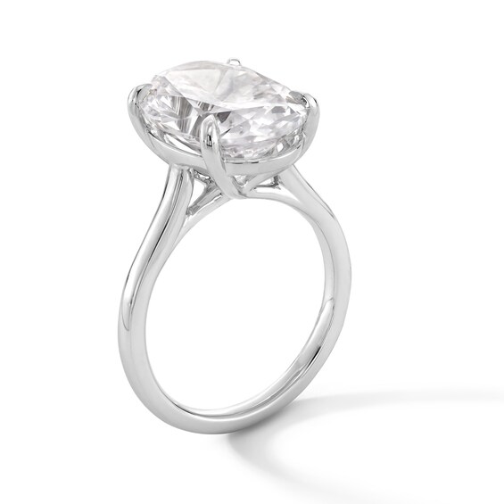 6 CT. T.w. Oval Certified Lab-Grown Diamond Solitaire Engagement Ring in Platinum (F/Vs2)