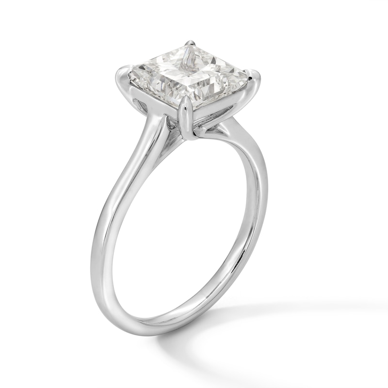 Main Image 3 of 3 CT. T.W. Princess-Cut Certified Lab-Grown Diamond Solitaire Engagement Ring in Platinum (F/VS2)