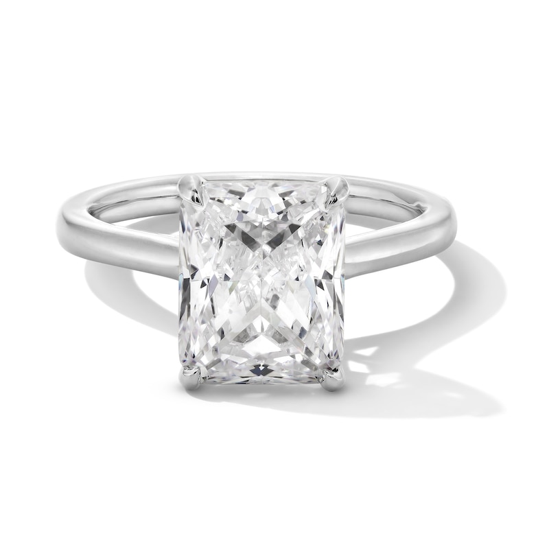 Main Image 1 of 3 CT. T.W. Radiant-Cut Certified Lab-Grown Diamond Solitaire Engagement Ring in Platinum (F/VS2)