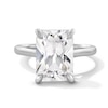 Thumbnail Image 1 of 6 CT. T.W. Emerald-Cut Certified Lab-Grown Diamond Solitaire Engagrment Ring in Platinum (F/VS2)