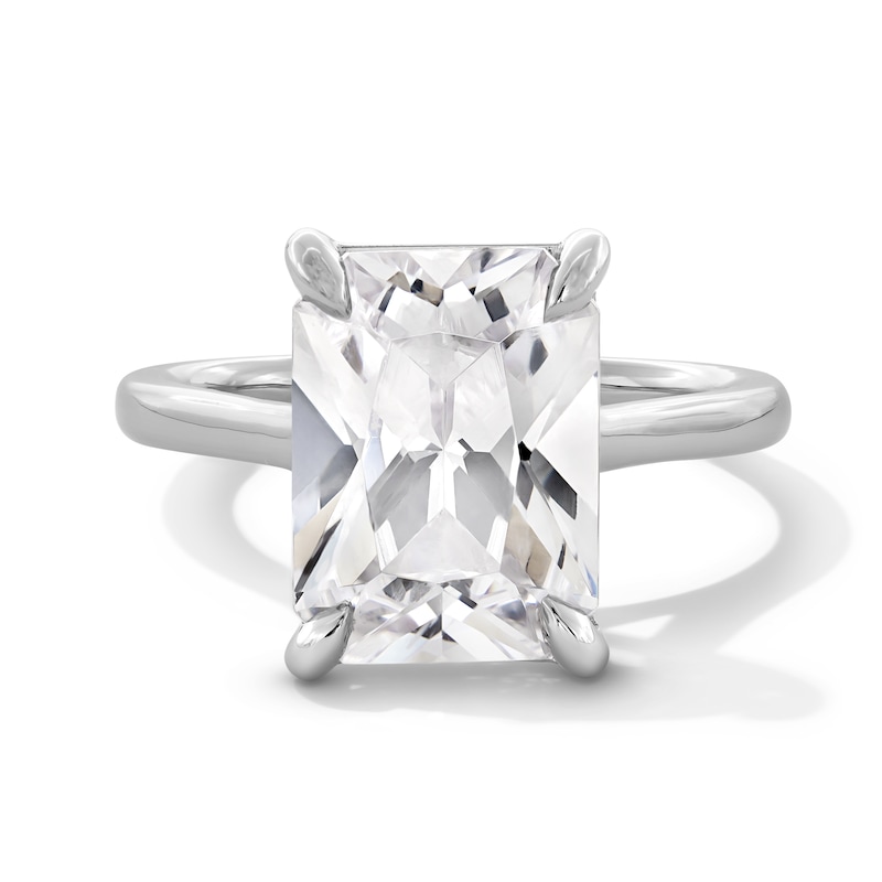 Main Image 1 of 6 CT. T.W. Emerald-Cut Certified Lab-Grown Diamond Solitaire Engagrment Ring in Platinum (F/VS2)