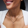 Thumbnail Image 2 of 1/6 CT. T.W. Certified Lab-Grown Diamond Feather Necklace Charm in 10K Gold (F/VS2)