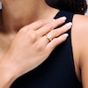 Thumbnail Image 2 of Shooting Star 1/3 CT. T.W. Certified Lab-Grown Diamond Circle Signet Ring in 10K Gold (F/VS2)