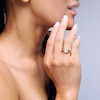 Thumbnail Image 2 of Shooting Star 1/3 CT. T.W. Certified Lab-Grown Diamond Heart Signet Ring in 10K Gold (F/VS2)