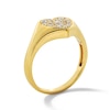 Thumbnail Image 4 of Shooting Star 1/3 CT. T.W. Certified Lab-Grown Diamond Heart Signet Ring in 10K Gold (F/VS2)