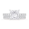 Thumbnail Image 3 of 4.29 CT. T.W. Princess-Cut Certified Lab-Grown Diamond Hidden Double Frame Bridal Set in Platinum (F/VS2)