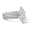 Thumbnail Image 4 of 3 CT. T.W. Marquise-Cut Certified Lab-Grown Diamond Bridal Set in 14K White Gold (F/VS2)