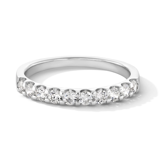 1/2 Ct.t.w. Certified Diamond Anniversary Band in Platinum (I/Vs2)
