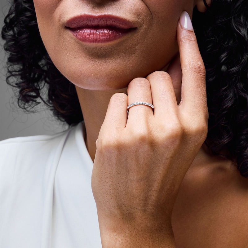 Main Image 2 of 1/4 CT. T.W. Certified Diamond Band in Platinum (I/SI2)