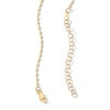 Thumbnail Image 2 of 1.05mm Diamond-Cut Cube Bead Station Chain Necklace in Solid 10K Gold - 16"