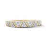 Thumbnail Image 1 of 1/4 CT. T.W. Diamond Zig Zag Stackable Band in 10K Gold