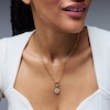 Thumbnail Image 2 of 1/4 CT. T.W. Certified Lab-Grown Diamond Star of David Necklace Charm in Sterling Silver and 10K Gold (F/VS2)