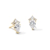 Thumbnail Image 1 of 1 CT. T.W. Pear-Shaped Lab-Grown Diamond Stud Earrings in 10K Gold (F/VS2)