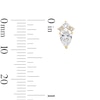 Thumbnail Image 3 of 1 CT. T.W. Pear-Shaped Lab-Grown Diamond Stud Earrings in 10K Gold (F/VS2)