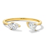 Thumbnail Image 1 of 3/8 CT. T.W. Multi-Shape Lab-Grown Diamond Open Ring in 10K Gold (F/VS2)