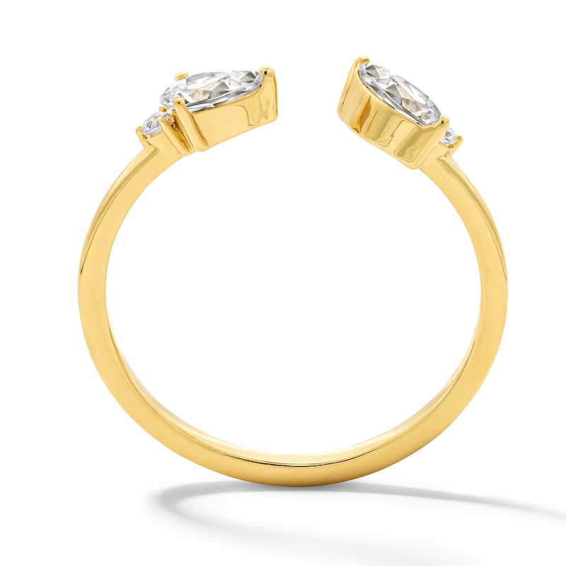 Main Image 3 of 3/8 CT. T.W. Multi-Shape Lab-Grown Diamond Open Ring in 10K Gold (F/VS2)