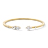 Thumbnail Image 1 of 2 CT. T.W. Multi-Shape Lab-Grown Diamond Cuff Bracelet in 10K Gold (F/VS2)