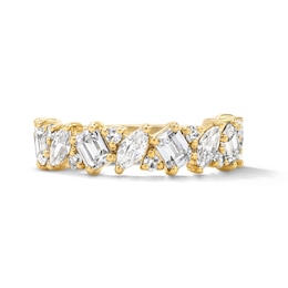 1-1/2 CT. T.W. Multi-Shape Certified Lab-Grown Diamond Anniversary Scatter Band in 14K Gold (F/VS2)
