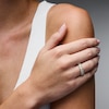 Thumbnail Image 2 of 1-1/2 CT. T.W. Multi-Shape Certified Lab-Grown Diamond Anniversary Scatter Band in 14K Gold (F/VS2)