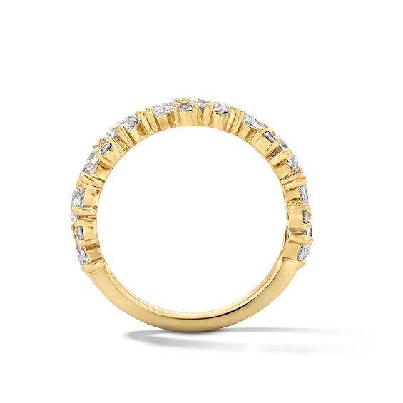 1-1/2 CT. T.w. Multi-Shape Certified Lab-Grown Diamond Anniversary Scatter Band in 14K Gold (F/Vs2)