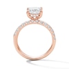 Thumbnail Image 2 of 2 CT. T.W. Princess-Cut Certified Lab-Grown Diamond Bridal Set in 14K Rose Gold (F/VS2)