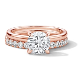 2 CT. T.W. Certified Lab-Grown Diamond Bridal Set in 14K Rose Gold (F/VS2)